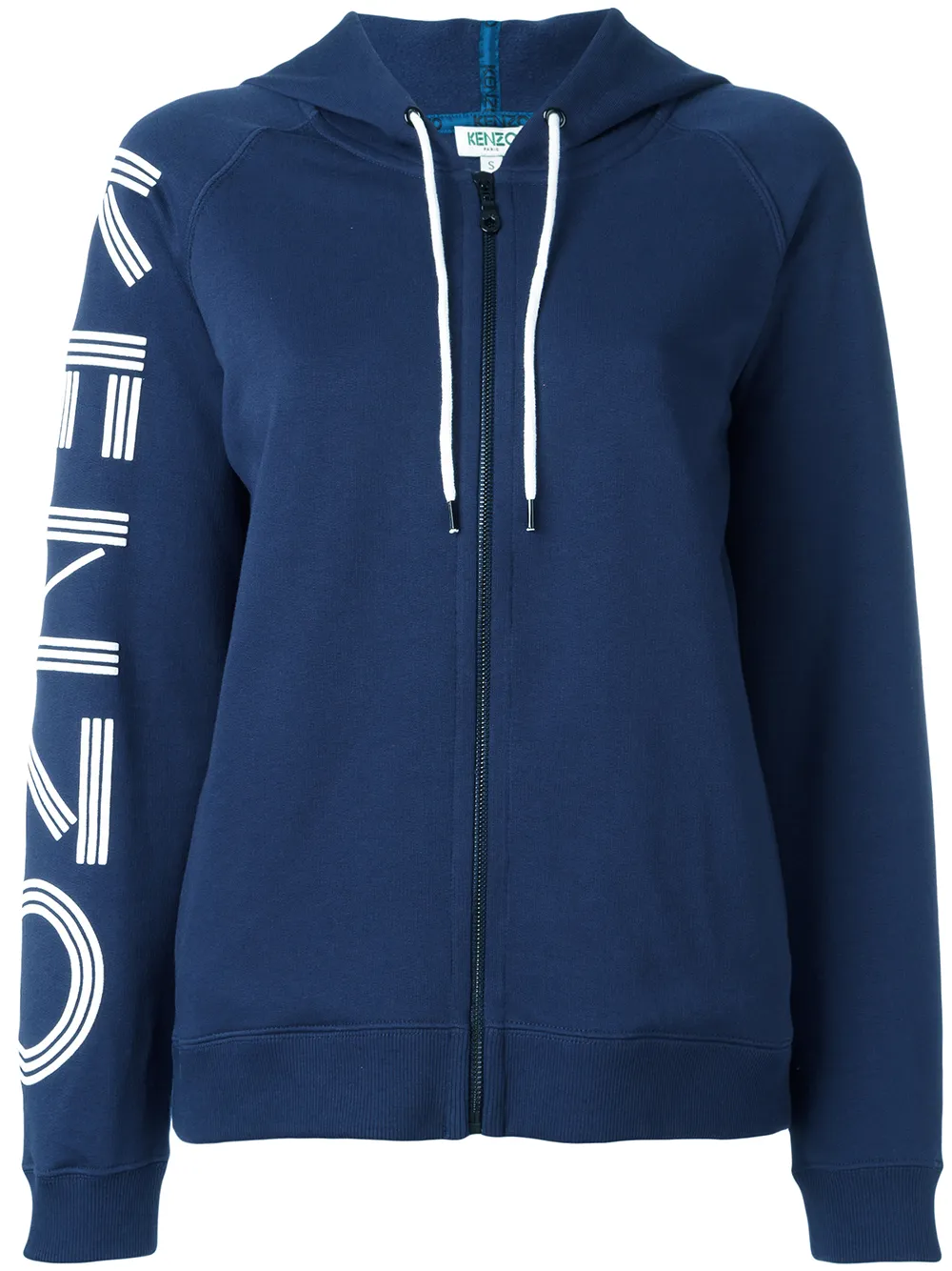 Kenzo Felpa con cappuccio e logo - Blu
