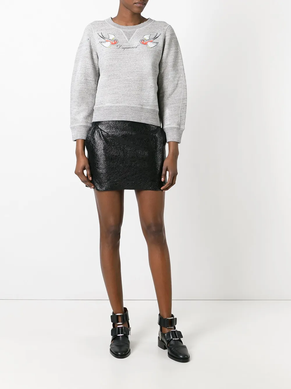 DSQUARED2 bird logo sweatshirt Grijs