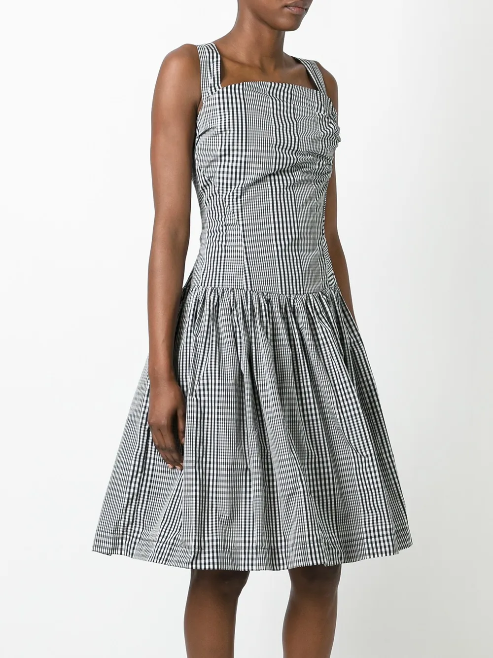 Imagen secundaria de producto de Vivienne Westwood Anglomania vestido acampanado a cuadros - Negro - Vivienne Westwood Anglomania