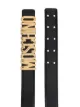 Moschino logo belt with gold-tone hardware