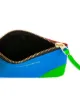 Comme Des Garçons Wallet colour block zipper purse