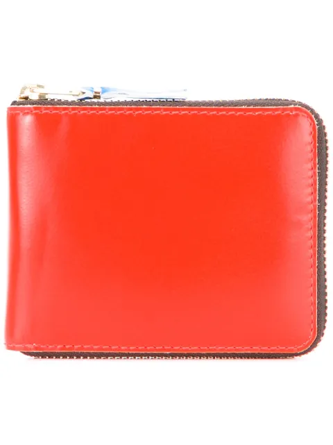 Comme Des Garçons Wallet colour block zipped wallet