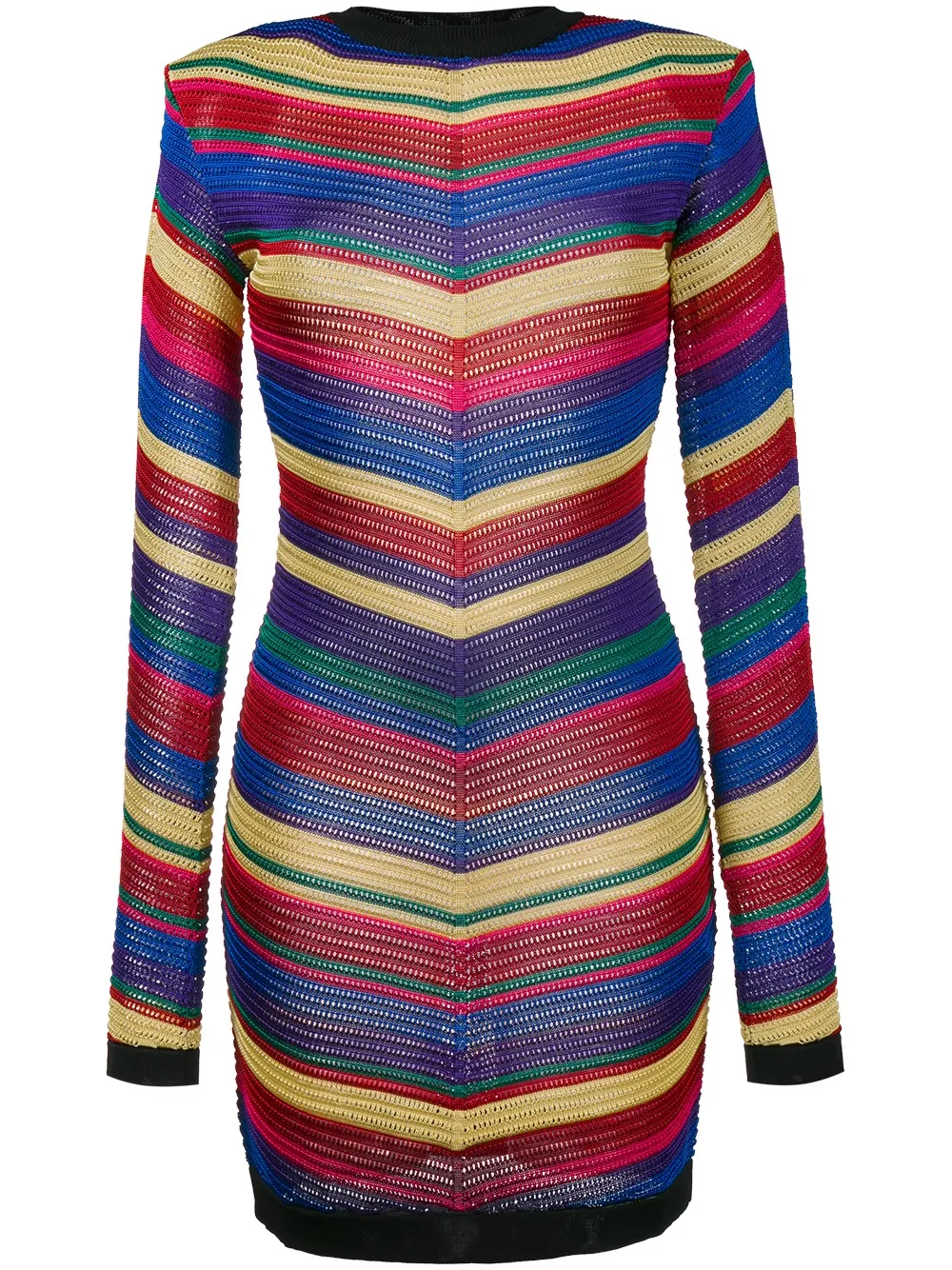 Balmain chevron knit dress | Red | Image 1