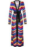 Balmain chevron long cardigan - Multicolour