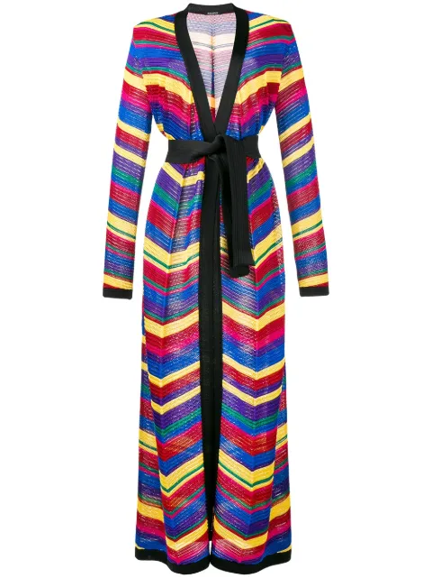 Balmain — chevron long cardigan