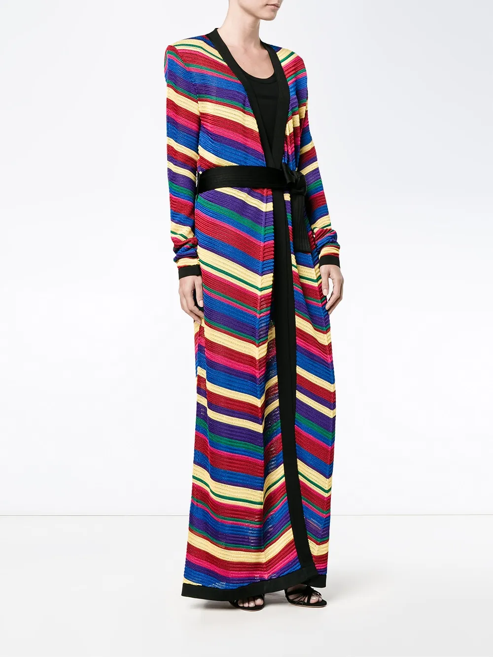 Balmain chevron long cardigan Veelkleurig