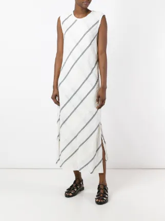 Dkny Sleeveless Striped Dress Farfetch Dkny Sleeveless Striped Dress Farfetch