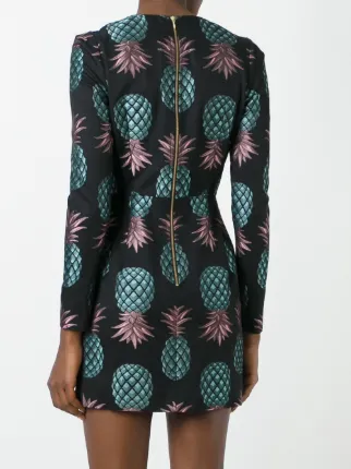 House Of Holland Pineapple Fitted Dress - Farfetch