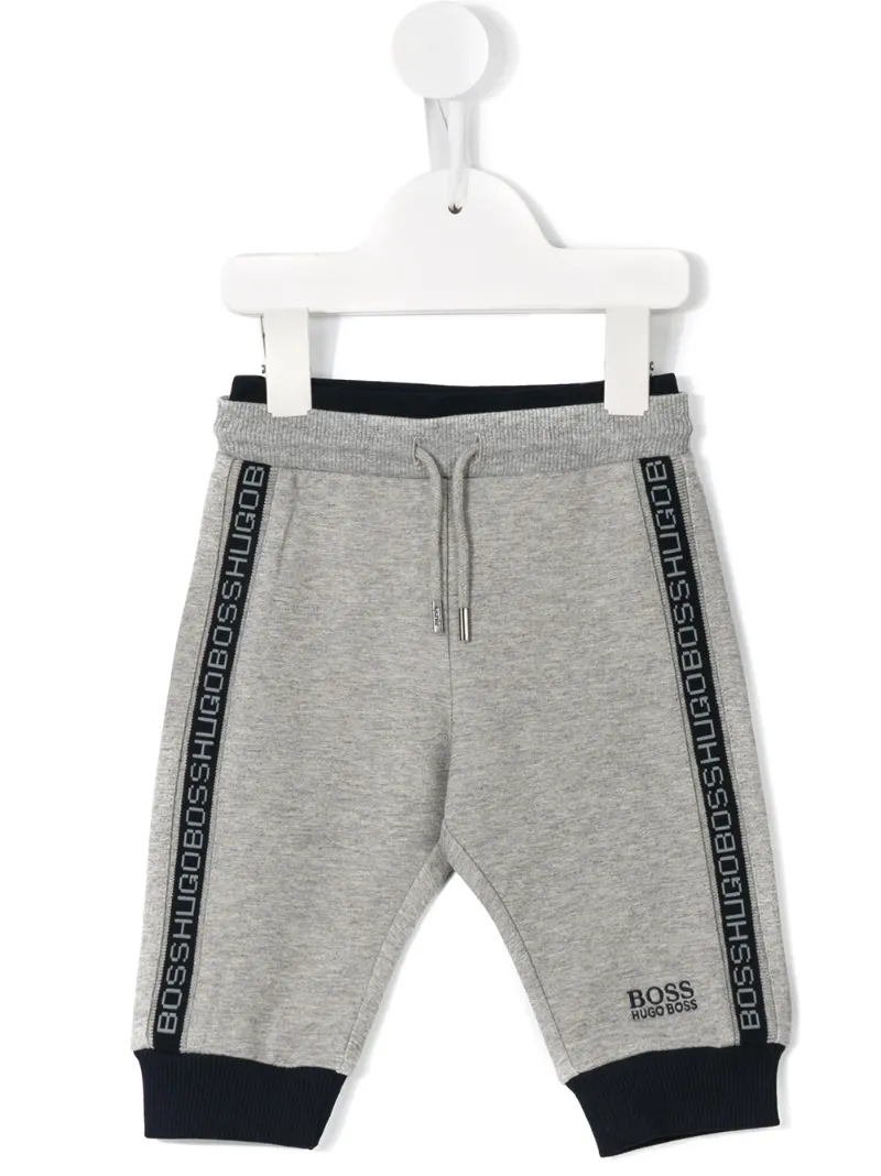 Boss Kids спортивные брюки с полосками по бокам