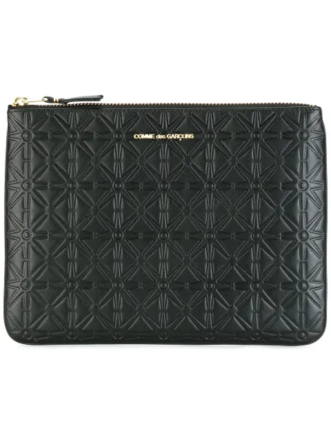 Comme Des Garçons Wallet cartera con motivo en relieve