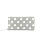 Comme Des Garçons Wallet polka dot zip wallet - Grey
