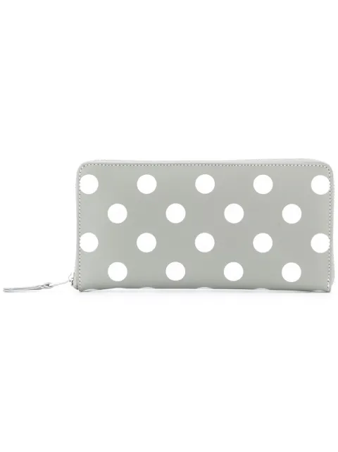 Comme Des Garçons Wallet polka dot zip wallet 