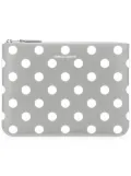 Comme Des Garçons Wallet polka dot coin purse - Grey