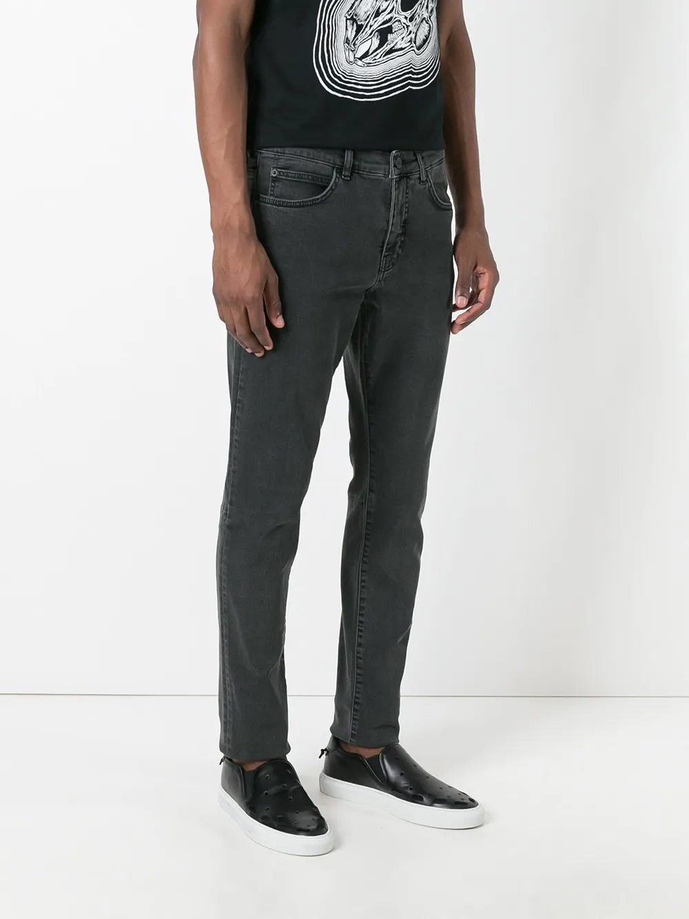  Mcq Slim Fit Jeans - Grey 