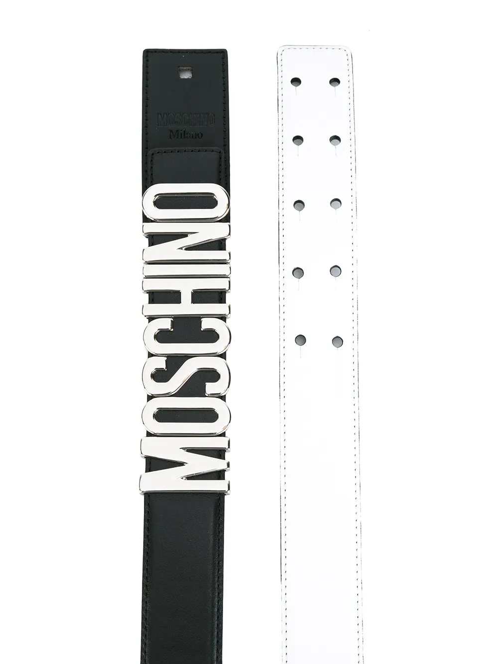 Moschino logo belt Zwart