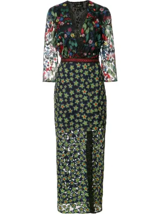 Stampa Fiori A Farfetch Saloni Con Vestito mnN8w0
