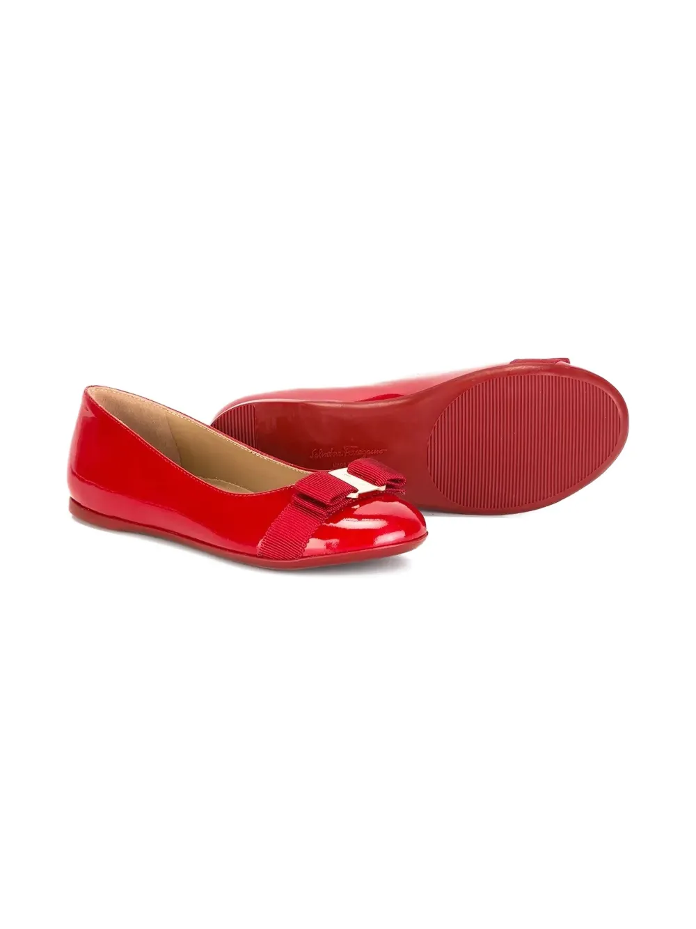Ferragamo Kids Varina ballet flats | Teen Girl Shoes | Image 2