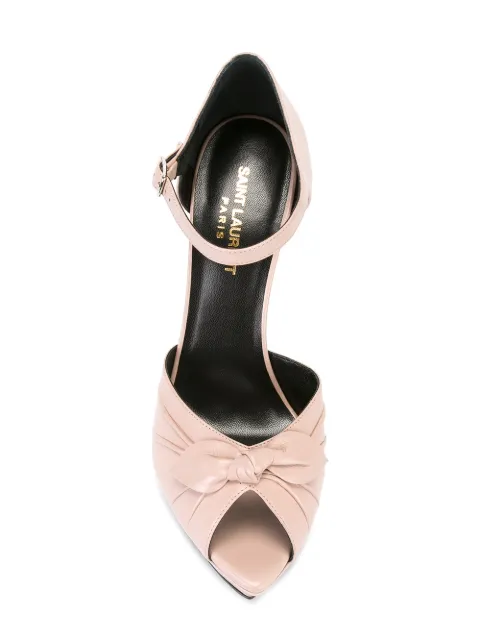 saint laurent bow heels
