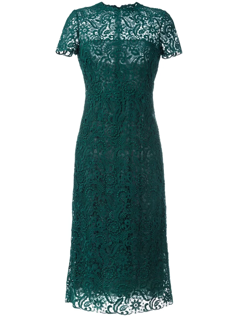 Valentino Garavani Geborduurde denimjurk Groen