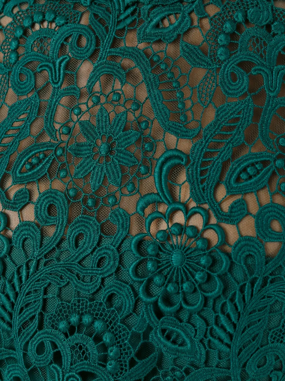 Valentino Garavani Geborduurde denimjurk Groen