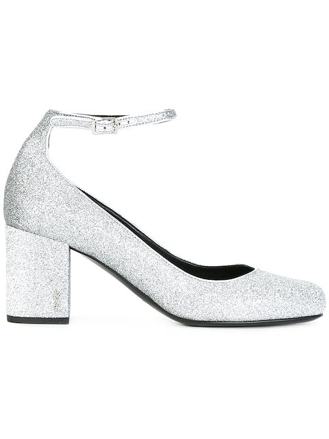 saint laurent ankle strap pump
