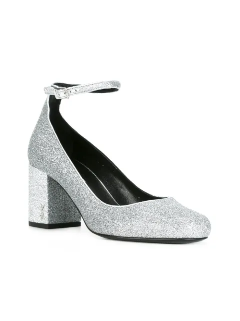 saint laurent ankle strap pump