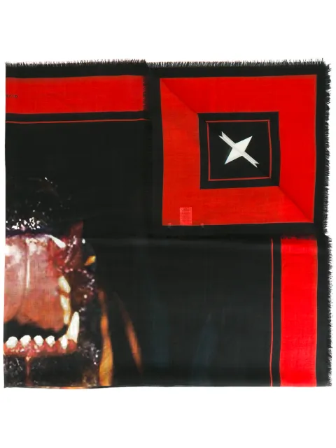 Givenchy rottweiler print scarf