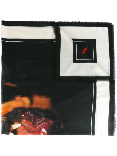 Givenchy rottweiler print scarf