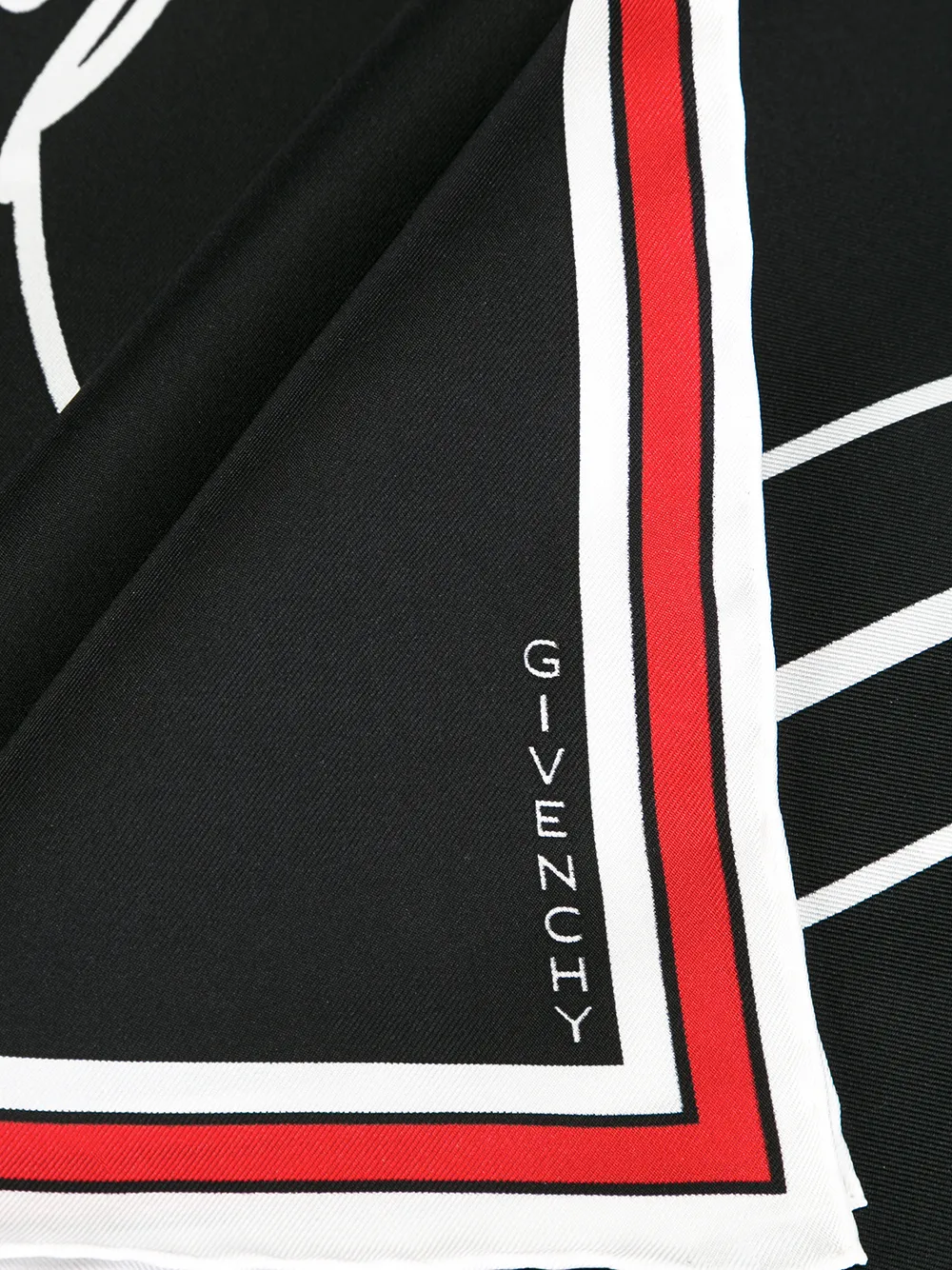 Givenchy Bambi print sjaal Zwart