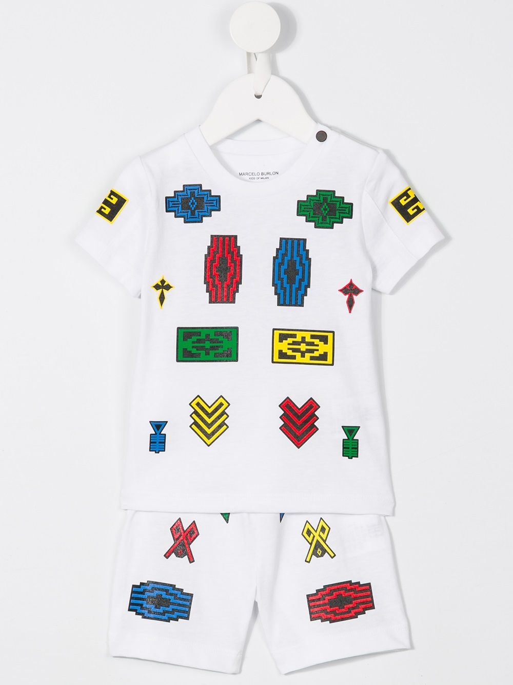 фото Marcelo Burlon County Of Milan Kids шорты Logo