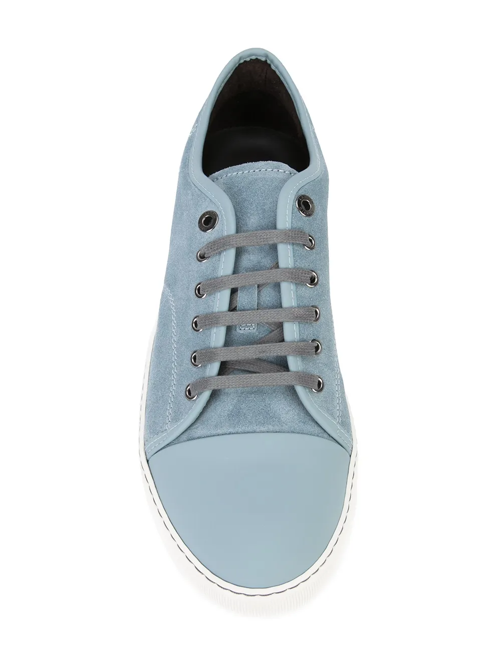 Lanvin contrast toe cap sneakers Blauw