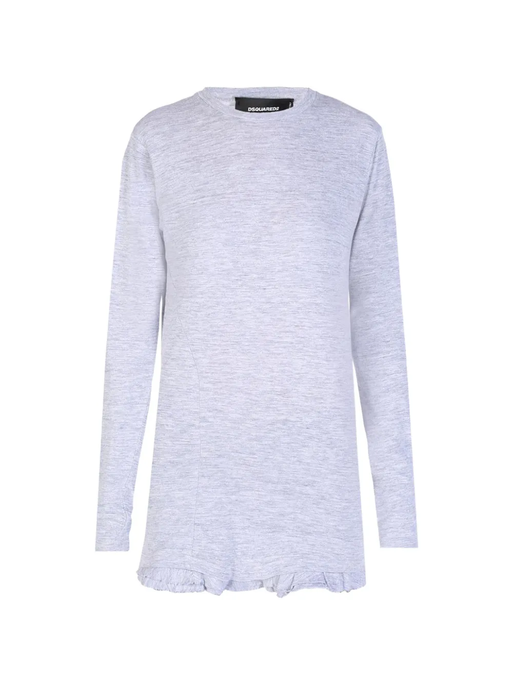 DSQUARED2 oversize ruffled hem T-shirt