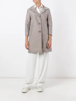 Herno Abrigo Con Manga Tres Cuartos - Farfetch Herno Abrigo Con Manga Tres Cuartos - Farfetch
