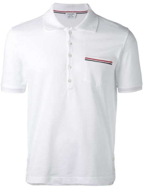 Thom Browne chest pocket polo shirt