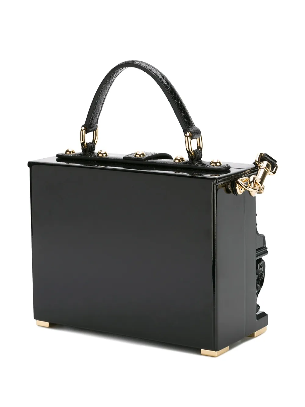 Dolce & Gabbana Dolce Box Piano Tote In Black
