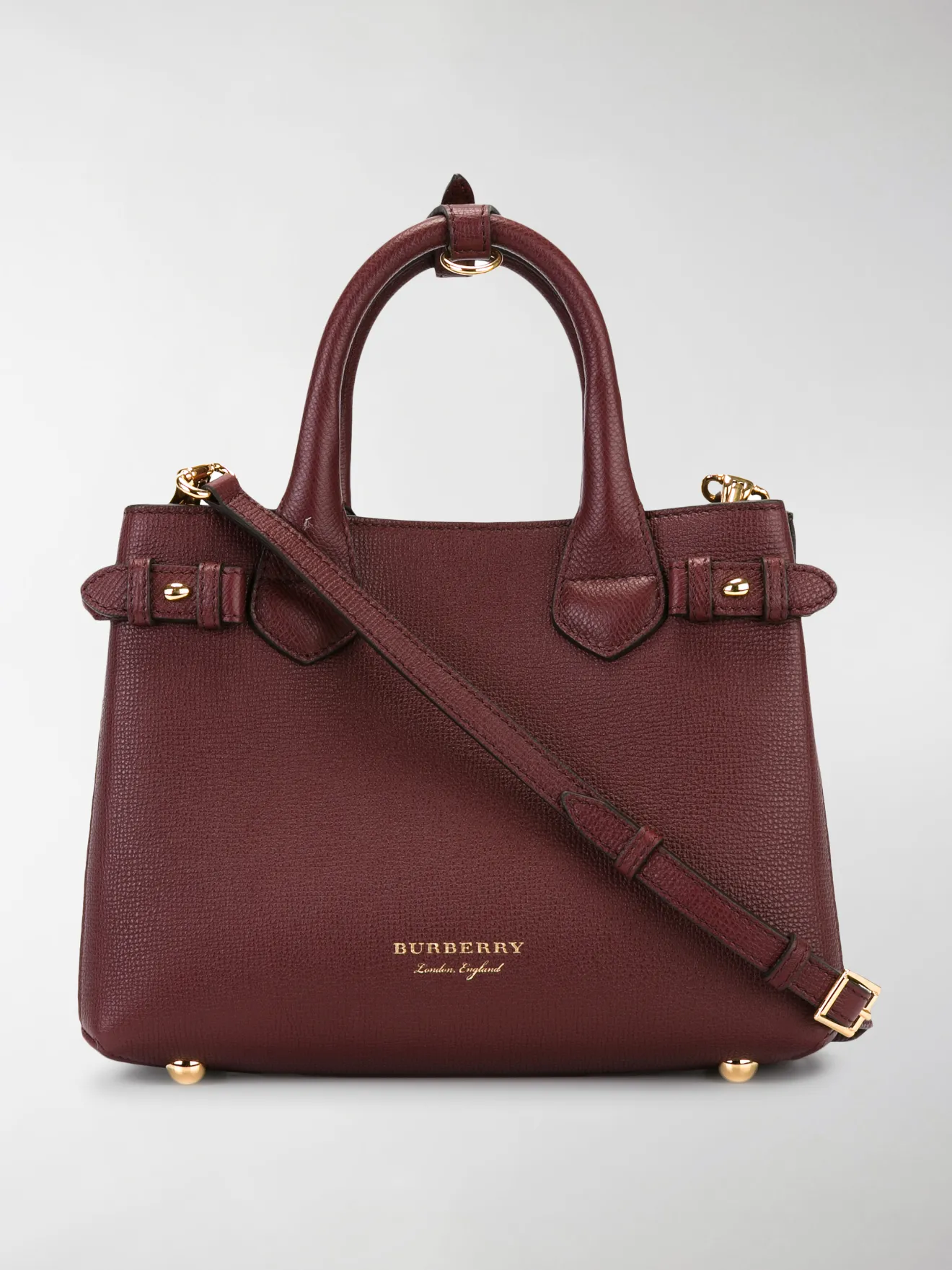 the small banner in leather and house check