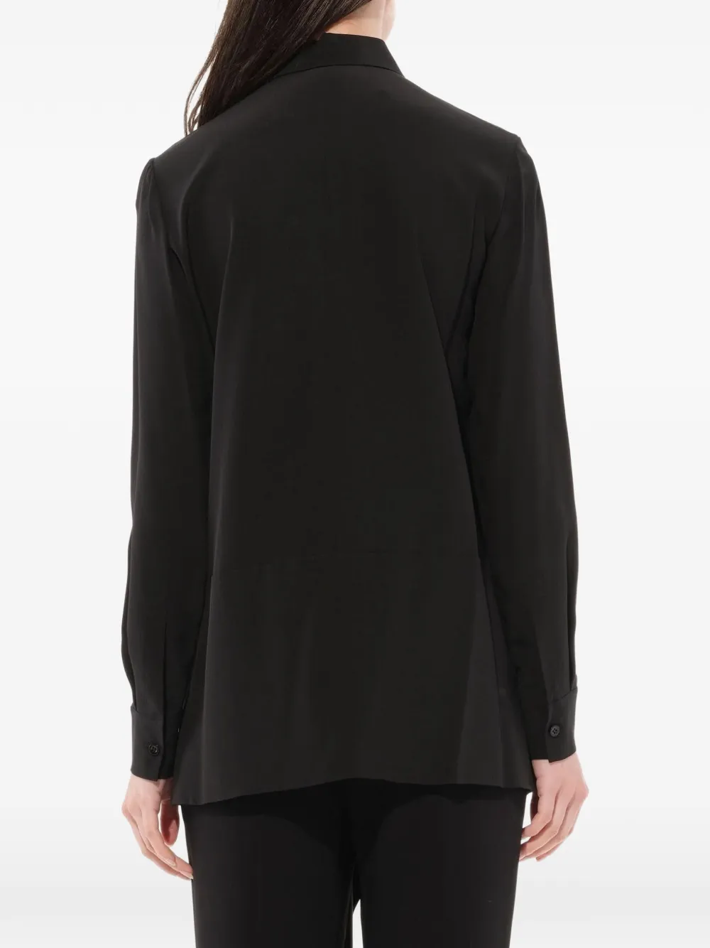 Givenchy waist-tie shirt Zwart
