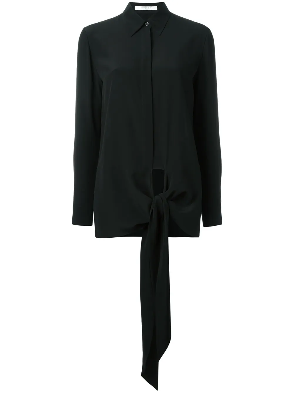 Givenchy waist-tie shirt - Black