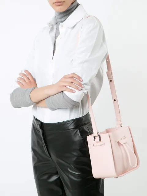 mini soleil leather shoulder bag