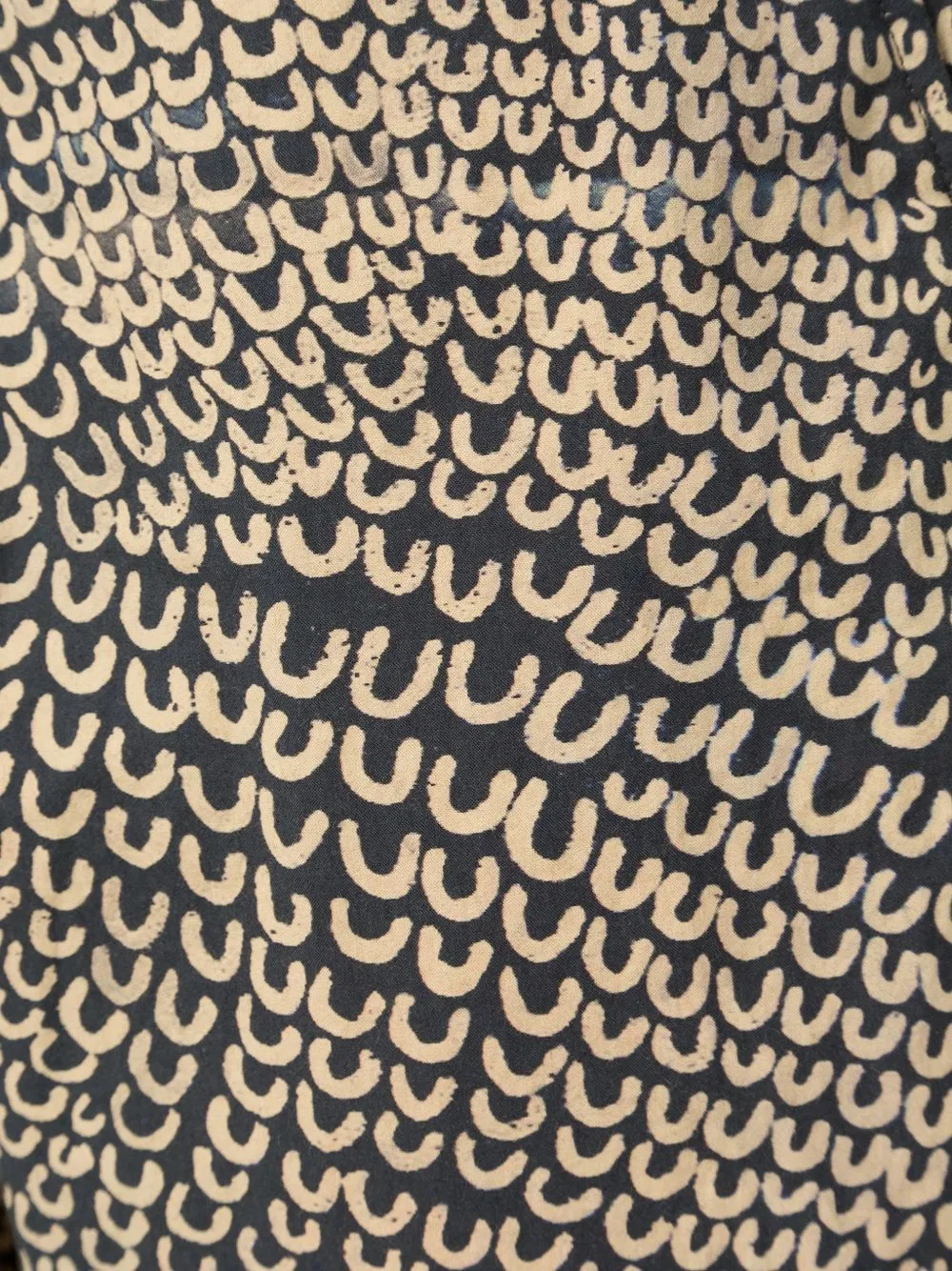 Uma Wang printed drawstring trousers Beige