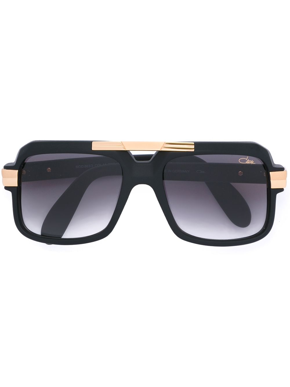 Shop Cazal Oversized Tinted Sunglasses In Black