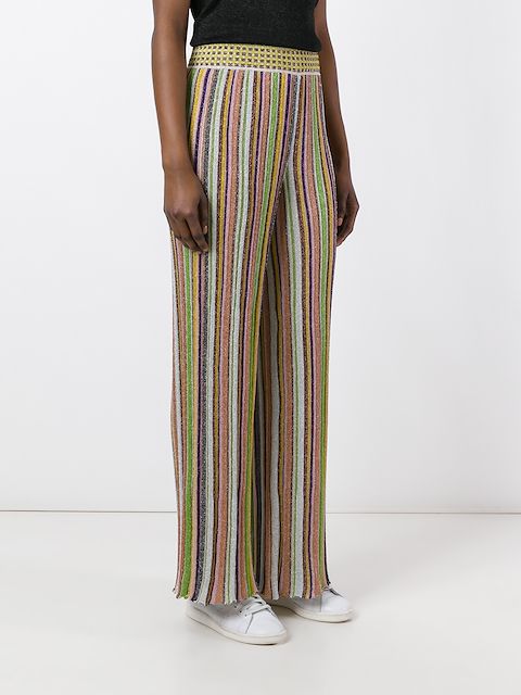 multicolor striped pants