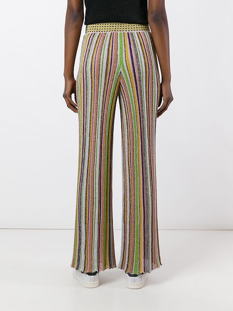 multicolor striped pants