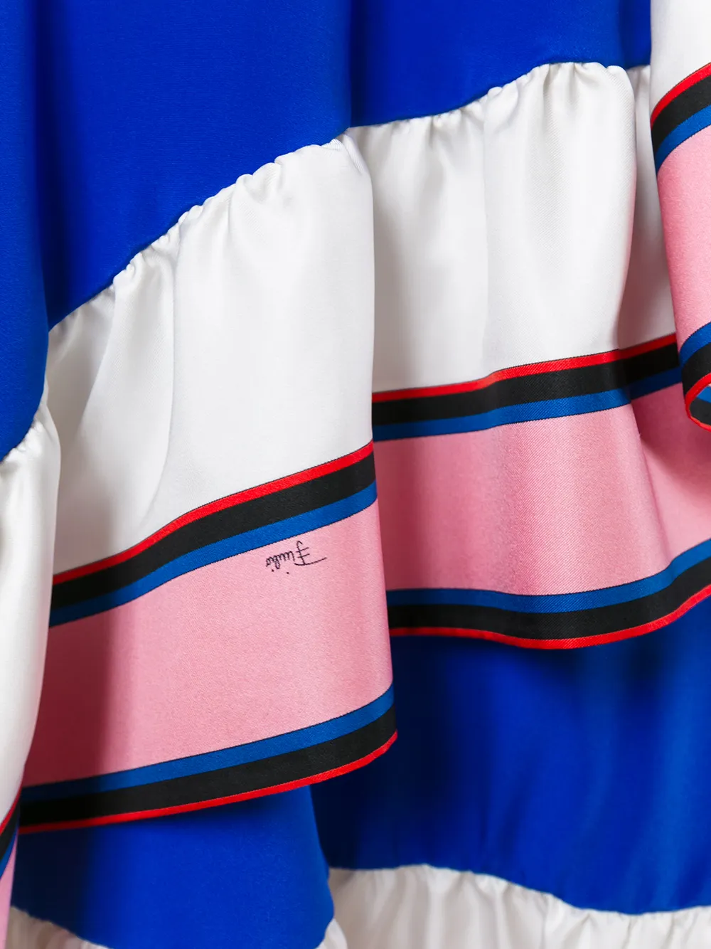 Pucci Ruffled Detail A-line Skirt In Blue