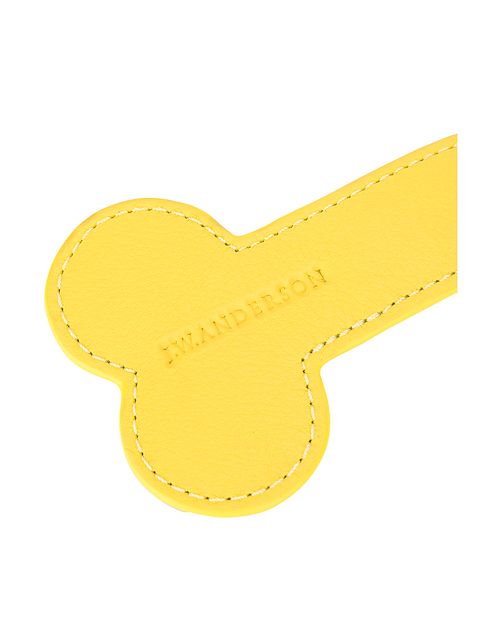 JW ANDERSON JW ANDERSON LEATHER KEYCHAIN - YELLOW & ORANGE