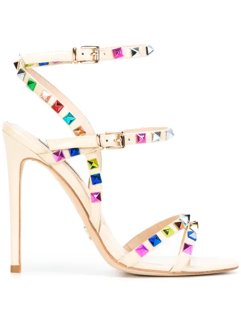 GIANNI RENZI studded detail sandals