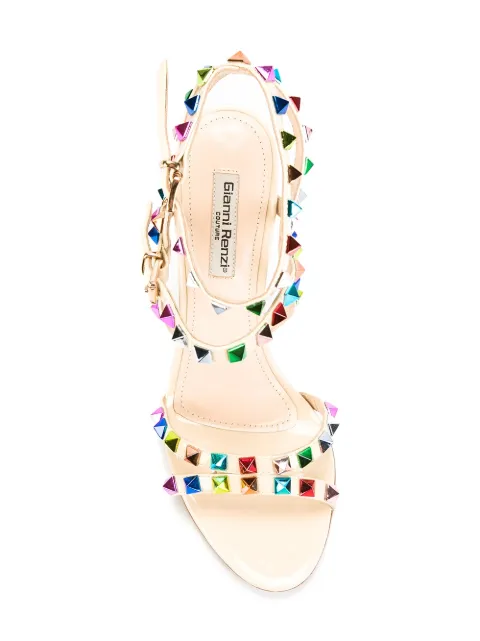 GIANNI RENZI studded detail sandals