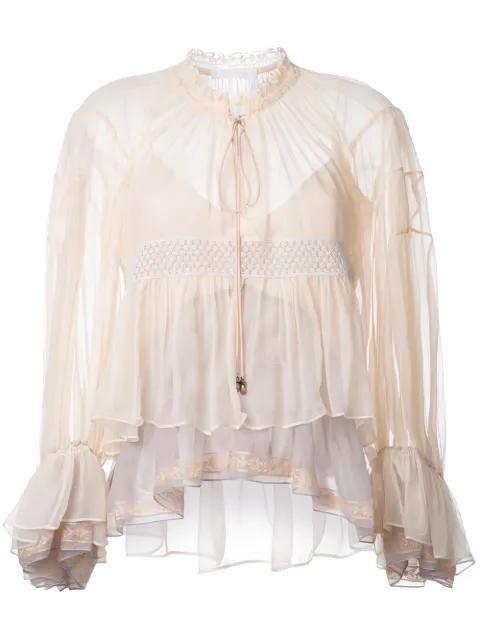 Chloé colour block tiered top