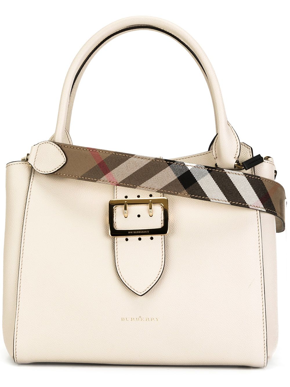 Burberry The Medium Buckle Tote In Grainy Leather - Farfetch