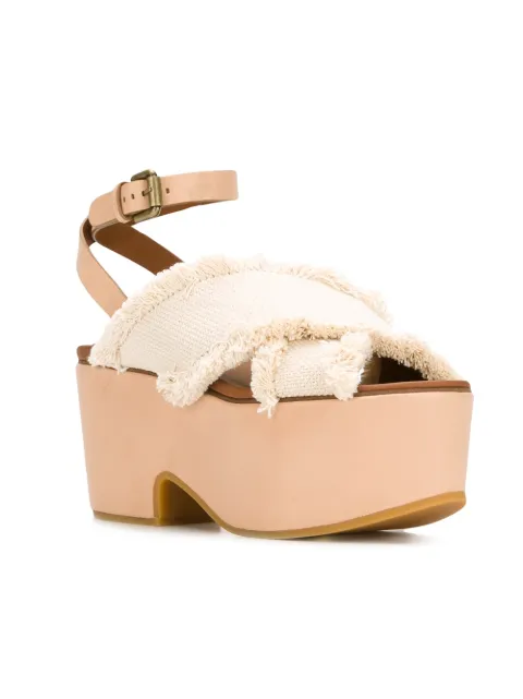 chloe canvas sandals